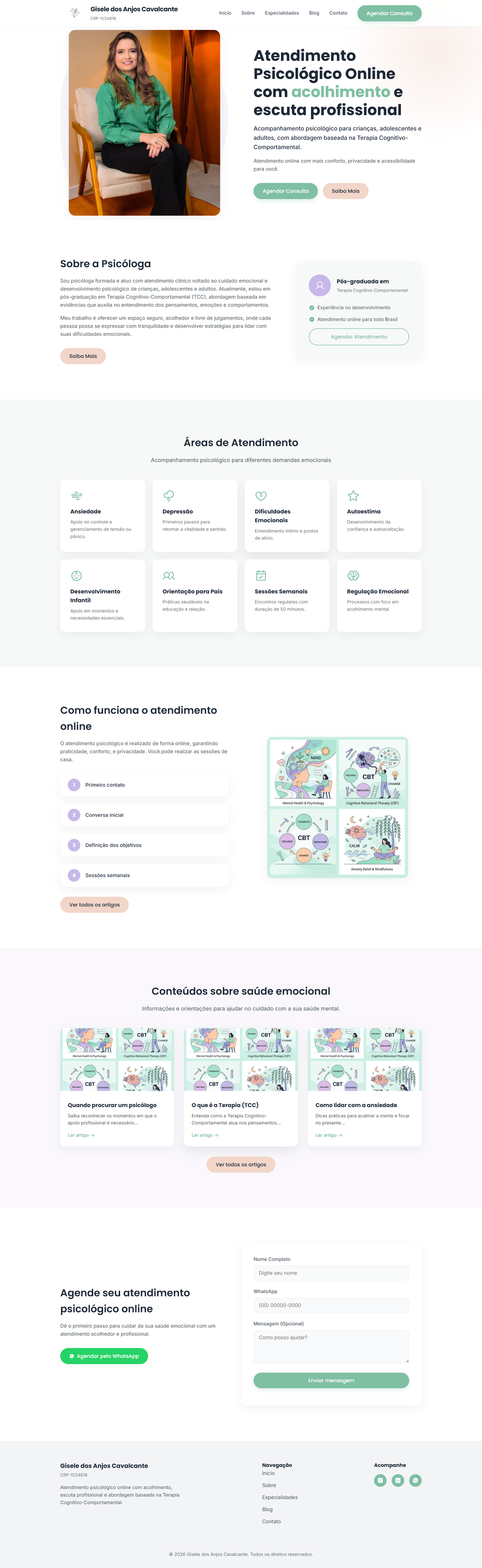 Psicóloga Landing Page